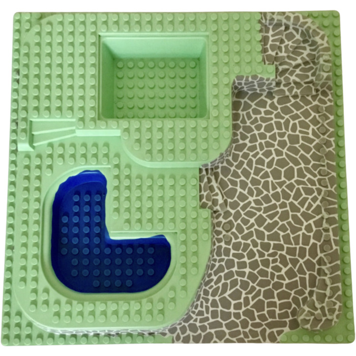 レゴパーツ各種 LEGO Baseplate 32 x 32 with Pits and Ramp with Stone Path