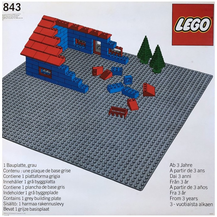 LEGO Plaque de Base Grise 11024