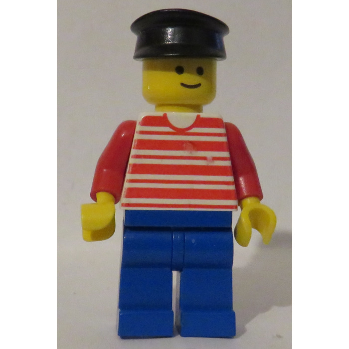 2x LEGO ® police/CHEMINOTS/SCHAFFNER-Casquette/Chapeau 3624 Nouveau rougeâtre Marron RAR 