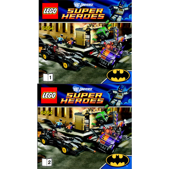 Lego 6864 DC Batman Batmobile And The Two Face Chase. Missing