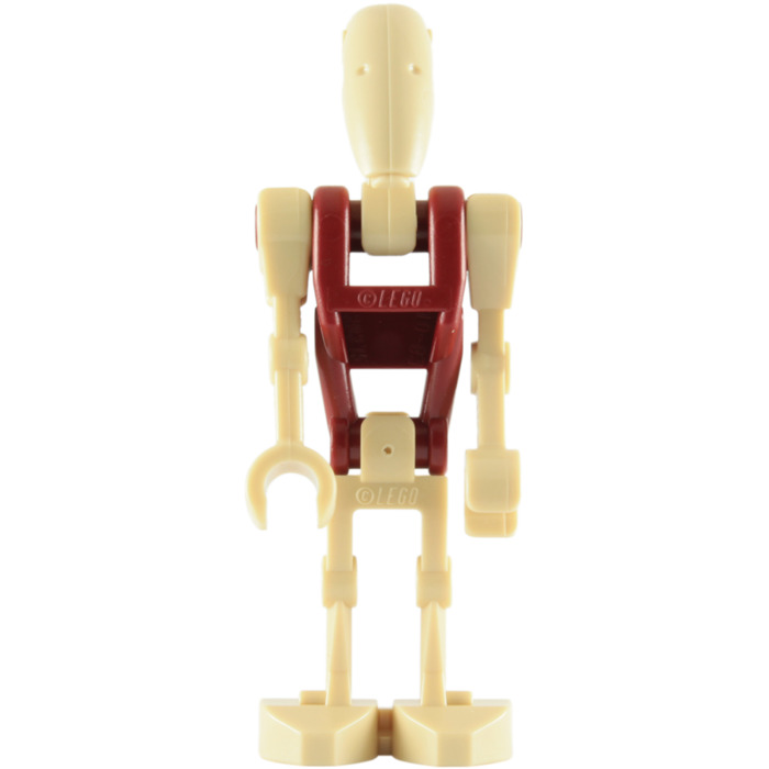 2x Lego 59230 arm stretched straight BATTLE DROID DARK ORANGE 6035610