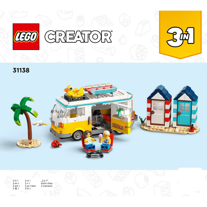 LEGO Beach Camper Set 31138 Instructions | Brick Owl LEGO Marketplace