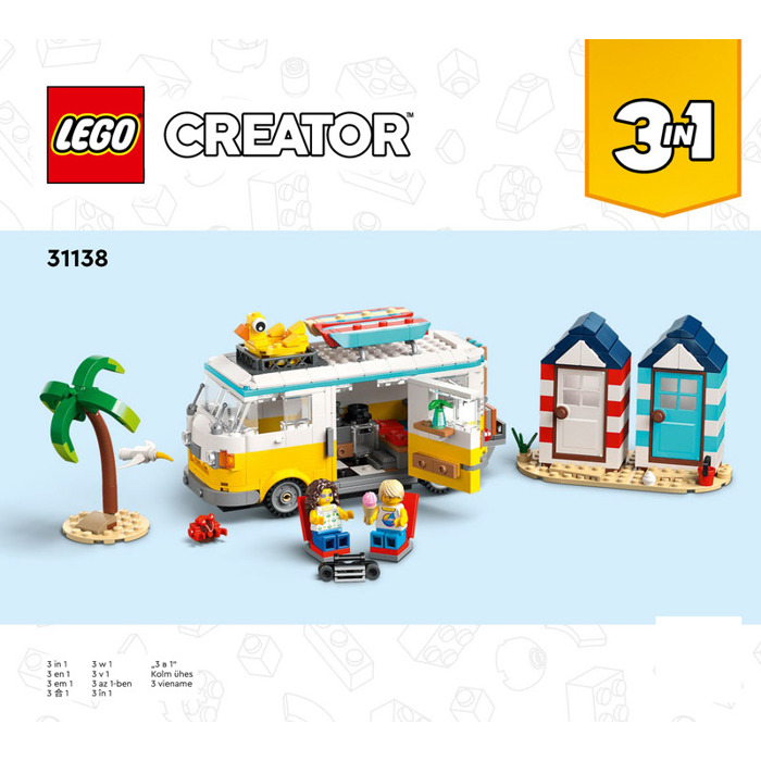 LEGO Beach Camper Van Set 31138 Instructions Brick Owl LEGO