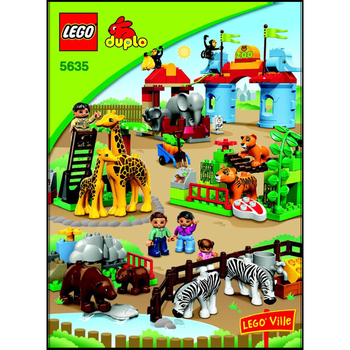 Comptons en images - Page 5 Lego-big-city-zoo-set-5635-instructions-1