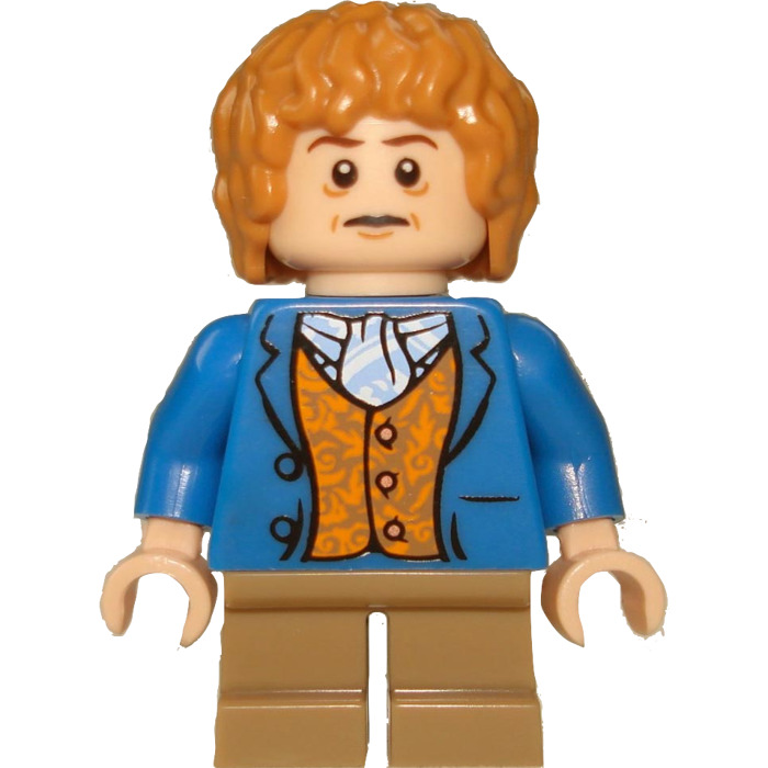 RARE!. LEGO The Hobbit Bilbo Baggins  Exclusive Blue Coat  Minifigure 