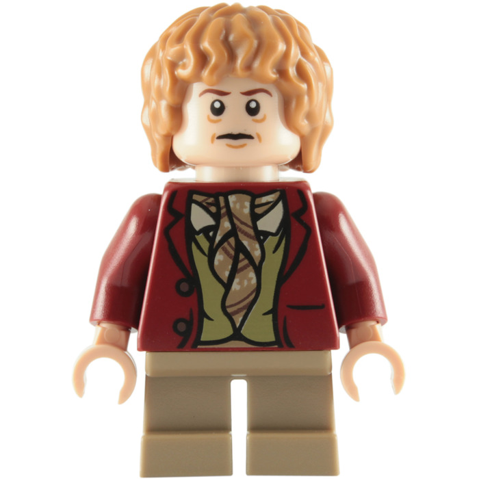LEGO Minifigure BILBO BAGGINS - Mint Mini Figure The Hobbit Red Jacket 