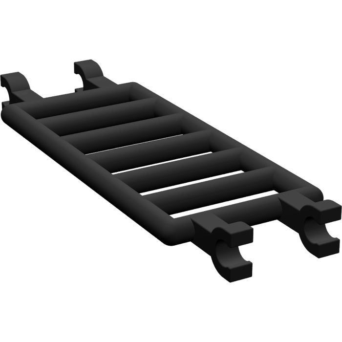 5 Dark Grey Ladders / Bars Lego 30095 7 x 3 Studs with 4 Clips 