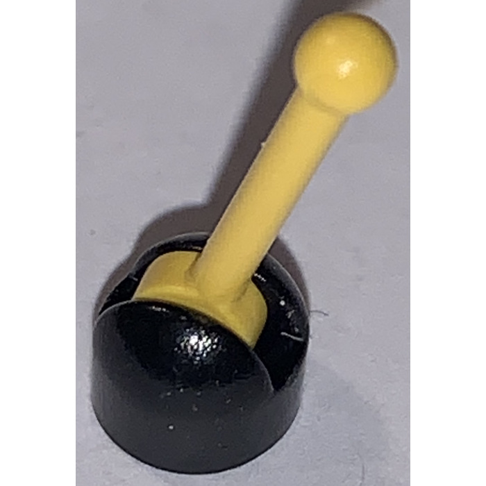 LEGO Black Base with Yellow Lever