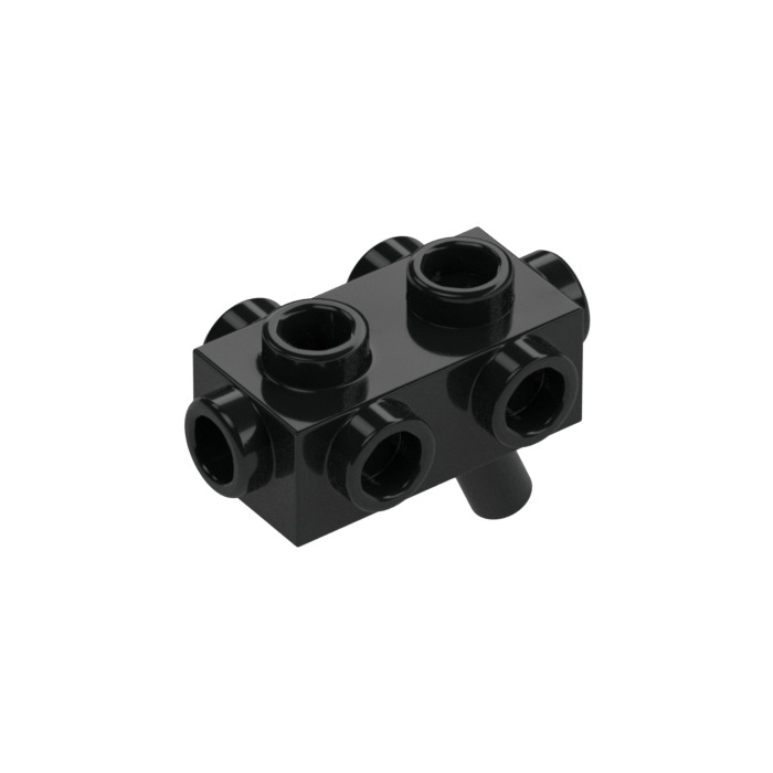 LEGO Black Blaster Gun Brick 1 x 2 with Studs on Sides (15071) | Brick ...