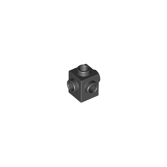 6 x LEGO 4733 Brique 4 Tenons Brick 1x1 Studs 4 Sides NEUF NEW noir, black 