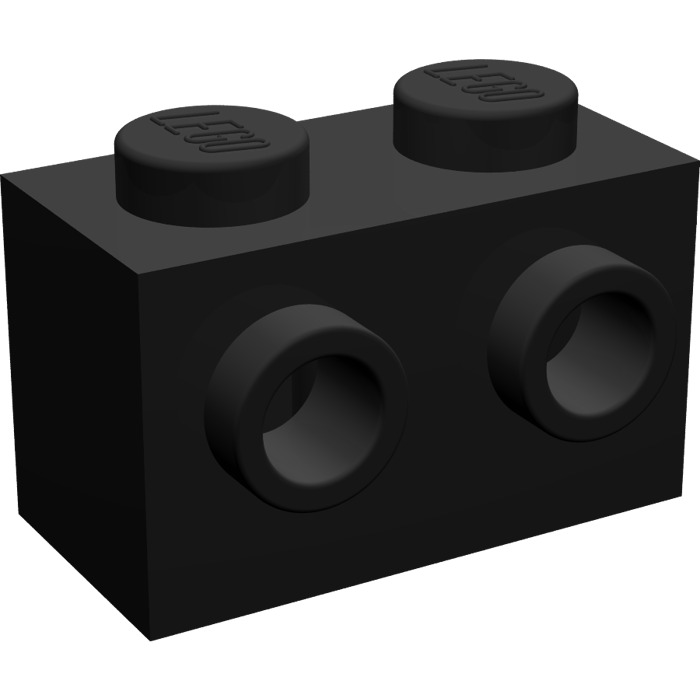 studs-black/black-new Lego 11211-brick 2x/brick modified 1x2 w 
