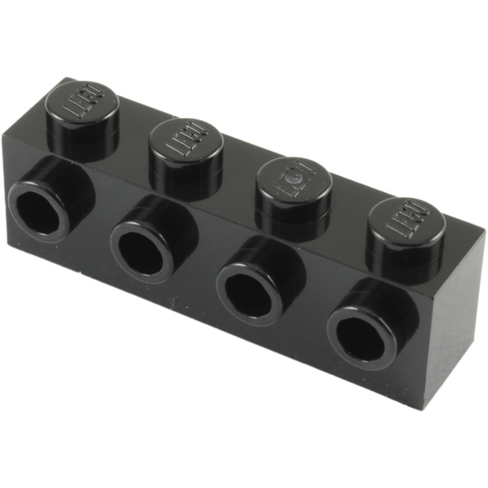 Lego 4x Brique Brick Modified 1x4 4 Studs on 1 Side noir/black 30414 NEUF 