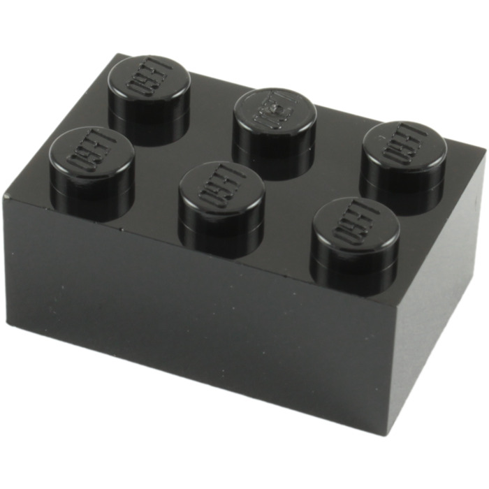 LEGO Black Brick 2 x 4 (3001)