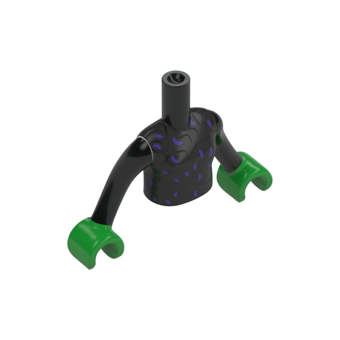 LEGO Black Elphaba with Black Hat and Cape Friends Torso (73141 / 92456 ...