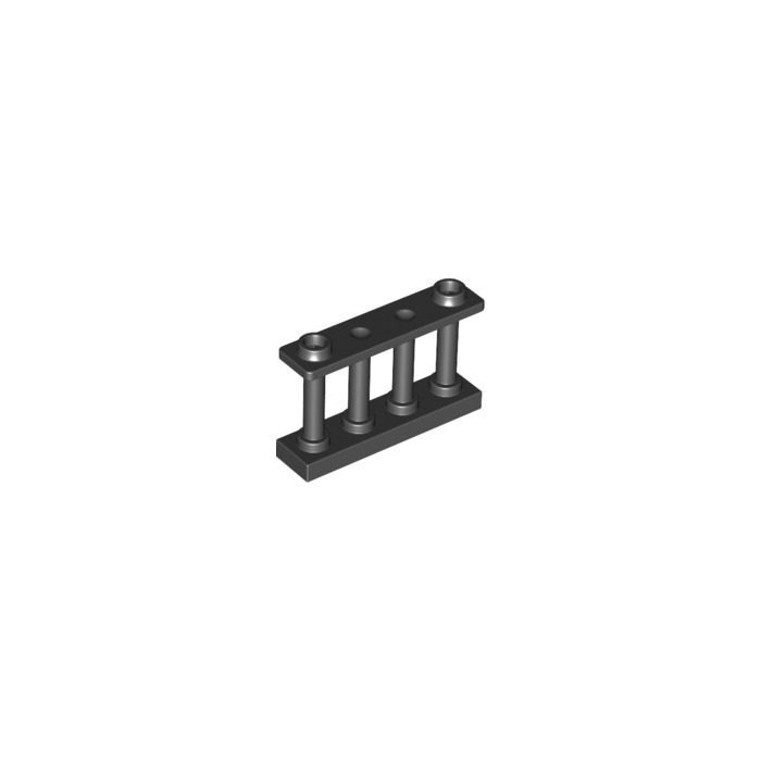 LEGO 8 x Black Fence 1 x 4 x 2 Spindled Gate for House Garden or Railway Track 