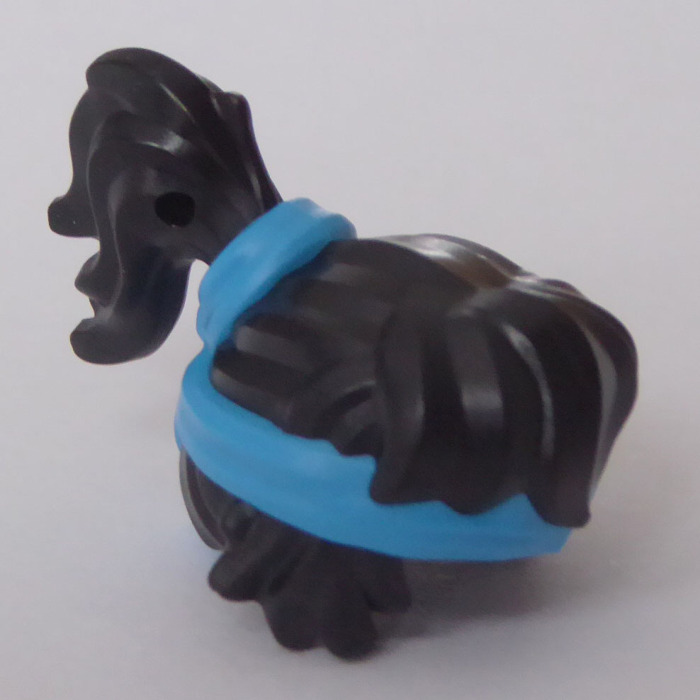 LEGO Black Hair with Dark Azure Headband | Brick Owl - LEGO 