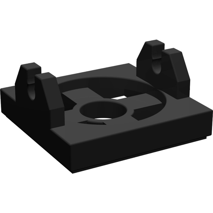 LEGO 2 x Magnethalterung kurz schwarz Black Magnet Holder 2x2 Short Arms 2609a