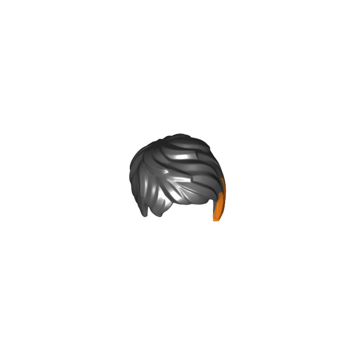 lego minifigure black hair