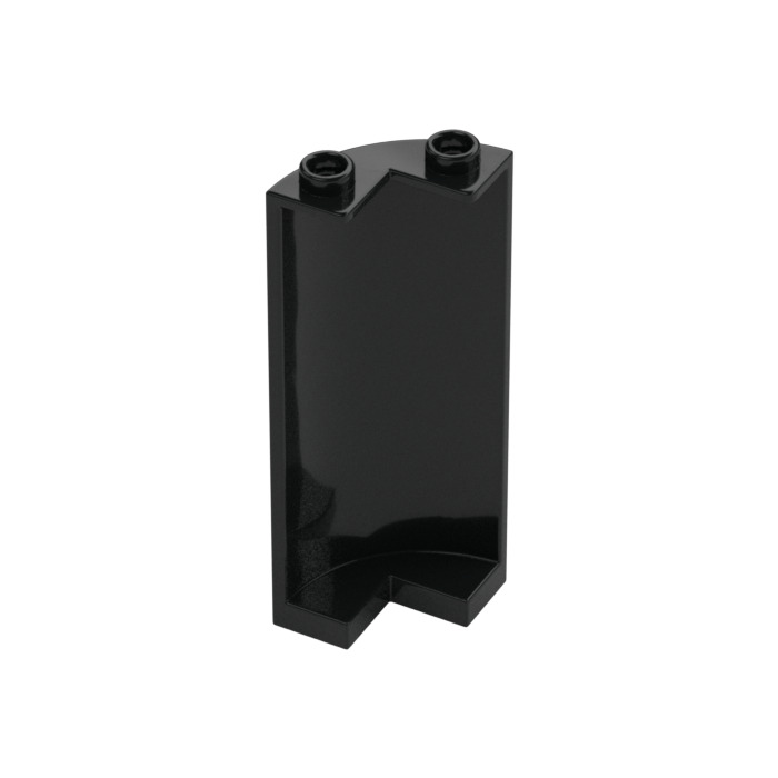 LEGO Black Panel 2 x 2 x 5 Wall Curved (30987) | Brick Owl