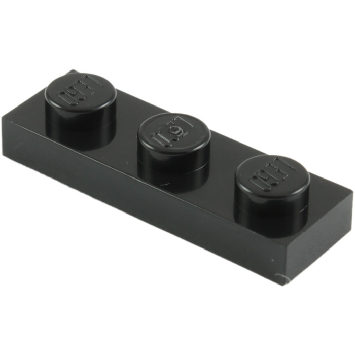 Noir Plate 1x3 Black NEUF NEW Lego 3623-6x Plaque 