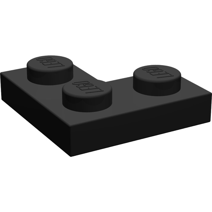 Lego 20 x Platte Eckplatte flach  2x2  2420  schwarz 