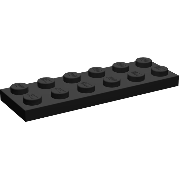 LEGO® Plates Schwarz 3795-04 20Stk - Platte 2x6 Black 