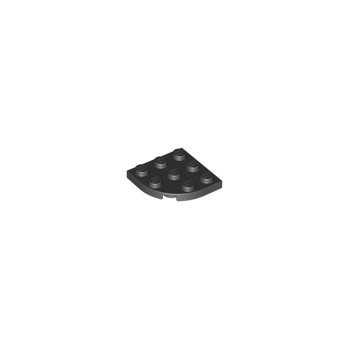 Lego 2x Flat Round Plate Round corner 3x3 grey/light offer gray 30357 NEW 