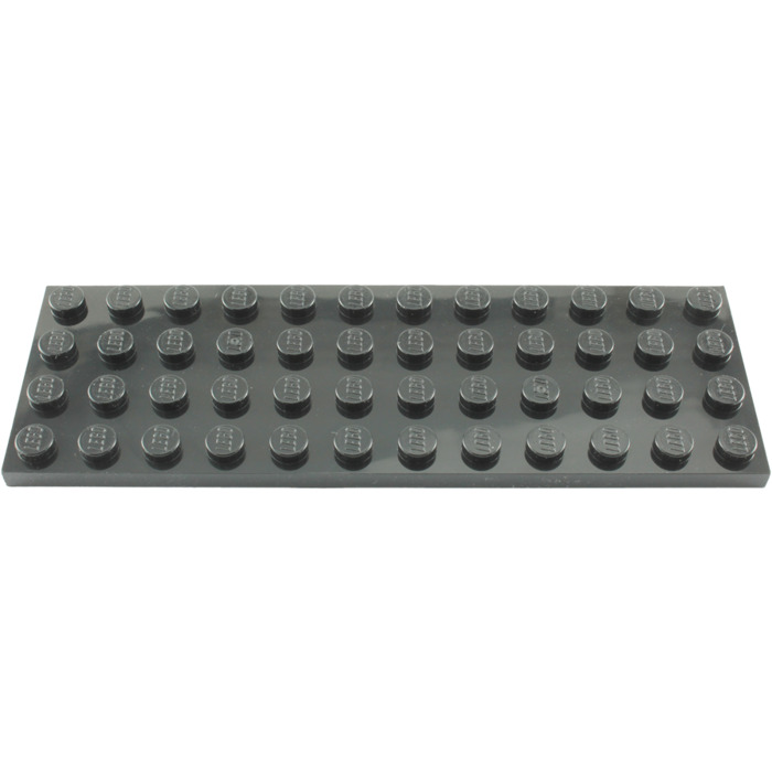 LEGO BASE NERA BLACK PLATE 4x12 