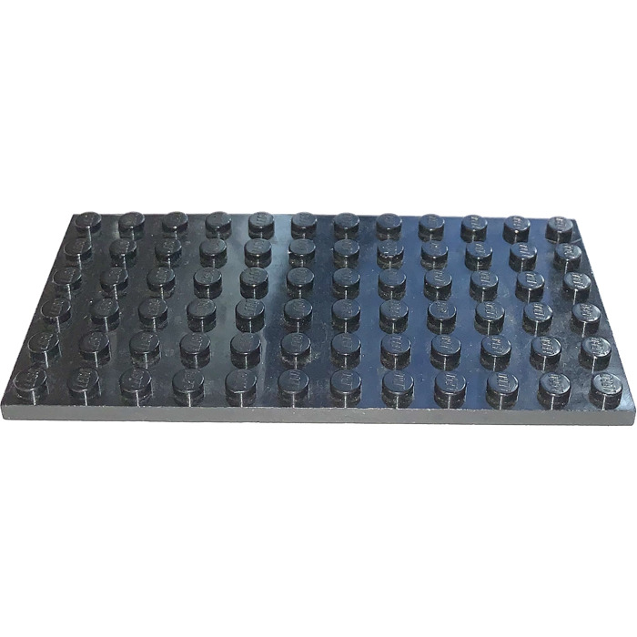 LEGO 2 x Basisplatte Bauplatte Grundplatte schwarz Black Plate 6x12 3028 302826