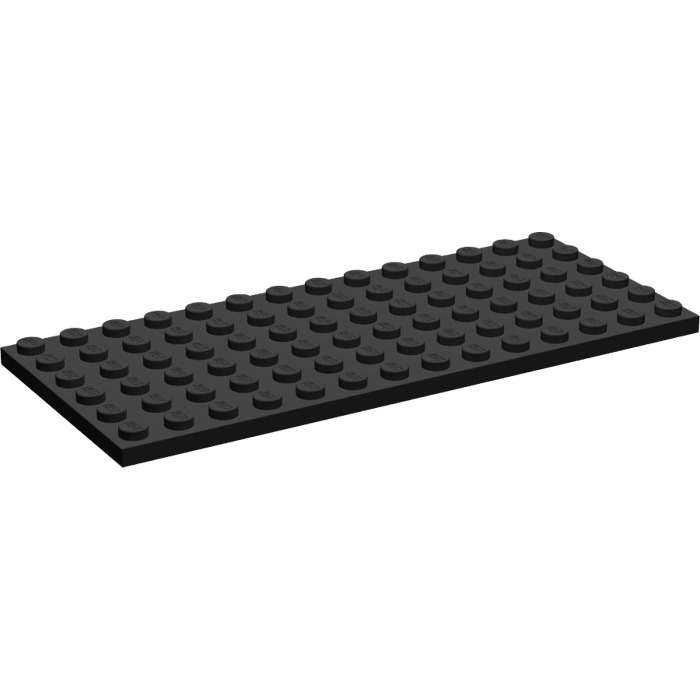 Lego 1 x placa 3456 negro 6x14 