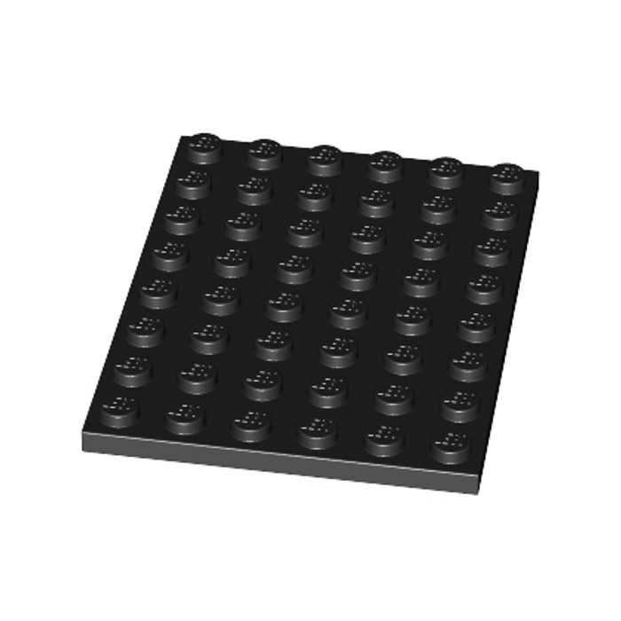 LEGO® Black Plate 6 x 8 Design ID 3036 
