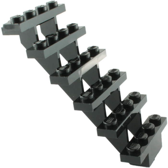 Lego 1 Treppe 7 x 4 x 6 in schwarz 