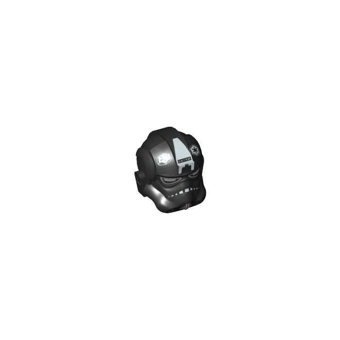 LEGO Black TIE Fighter Pilot Helmet with Tie Bomber Pilot Pattern ...