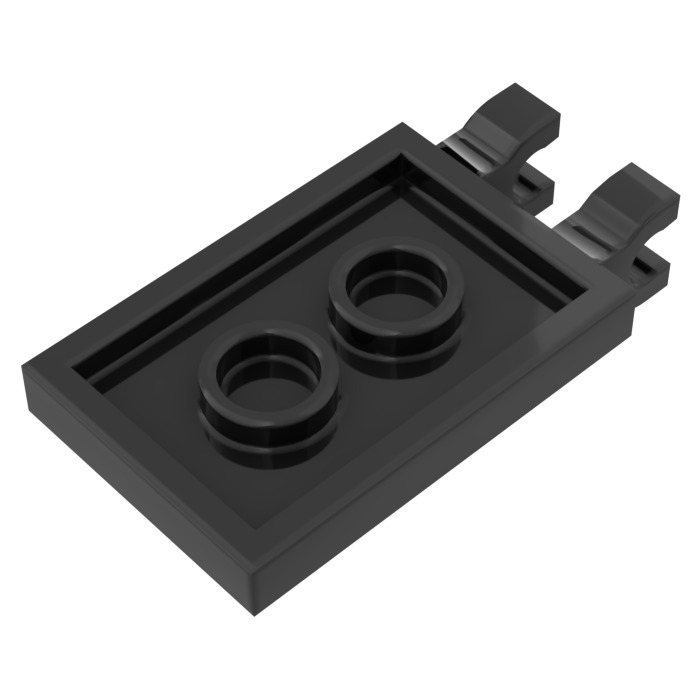 Lego 2 x bandera loseta 30350bpb005 negro 2x3 clip sticker li re 75018 