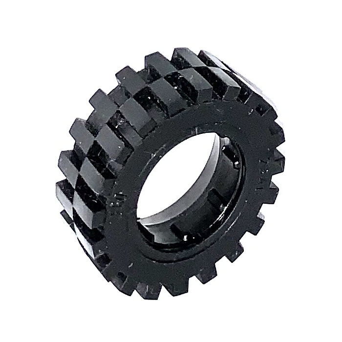 LEGO Black Tire 30 x 10.5 Offset Tread Lot/2 