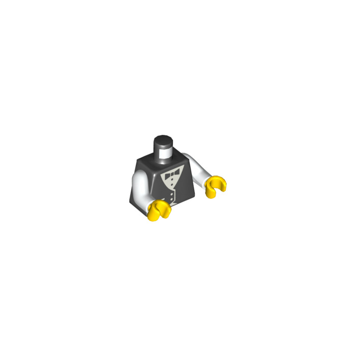 Torso Tuxedo NEUF NEW 1 x LEGO 76382 Minifigure Torse Veste Smoking Noir 