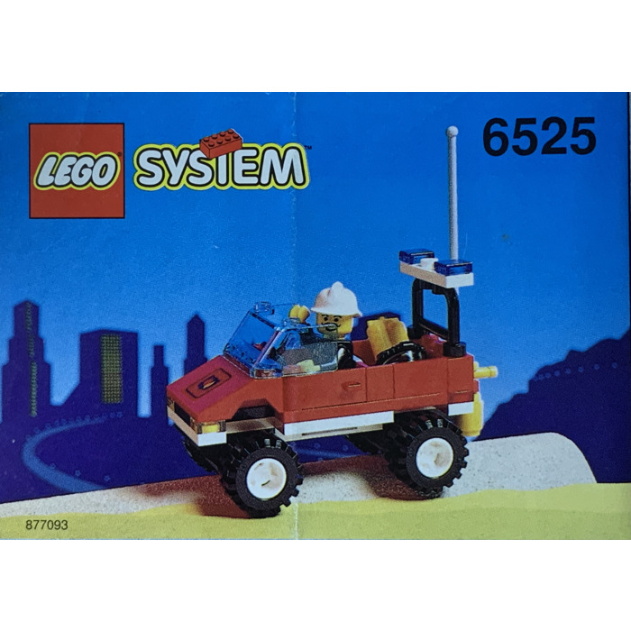 LEGO Set 6525 City Feuerwehr mit BA Blaze Commander with instruction 