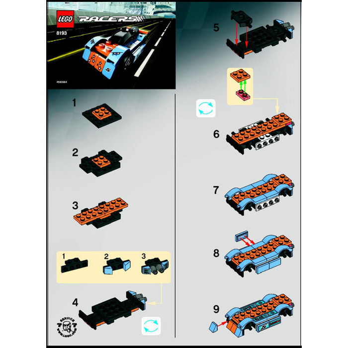 besværlige Definere Alle slags LEGO Blue Bullet Set 8193 Instructions | Brick Owl - LEGO Marketplace