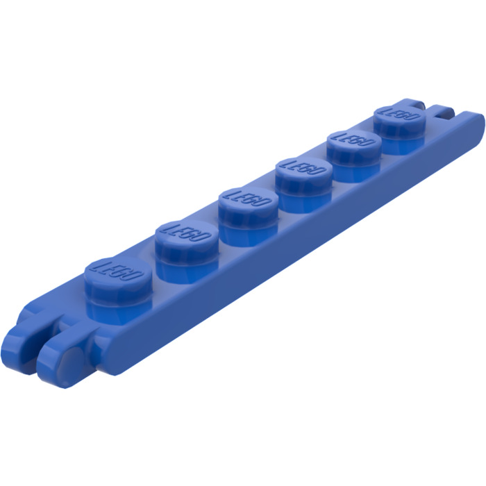 LEGO 5 x Schanier blau Blue Hinge Plate 1x6 with 2 and 3 Fingers On Ends 4504 