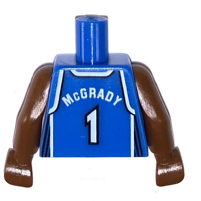 LEGO Part 973bpb186 Torso NBA Tracy McGrady Orlando Magic #1