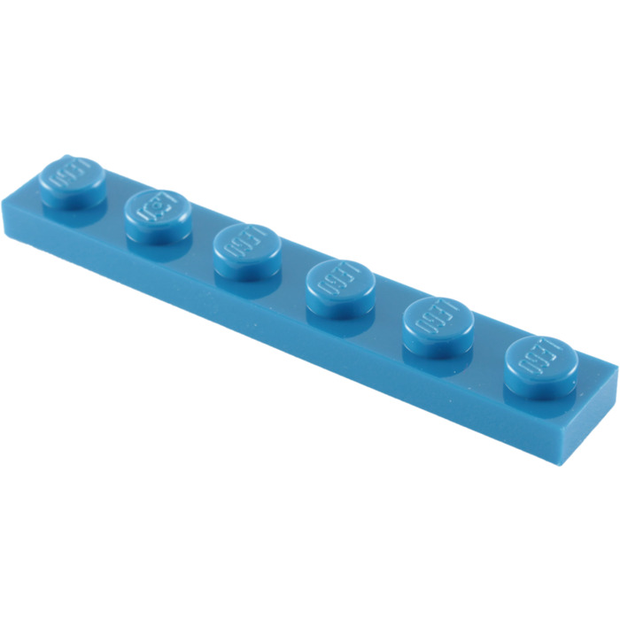 Lego 4x Plaque Plate 1x6 6x1 bleu/blue 3666 NEUF 
