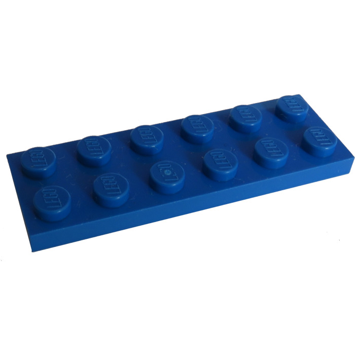 2x6 Plate 379523 NEW // LEGO Flat Pieces 2 Blue Parts 3795 / 