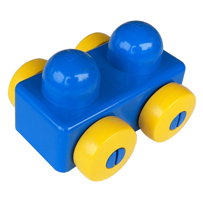 LEGO Blue Primo Vehicle Base with Yellow Wheels (31008 / 75593