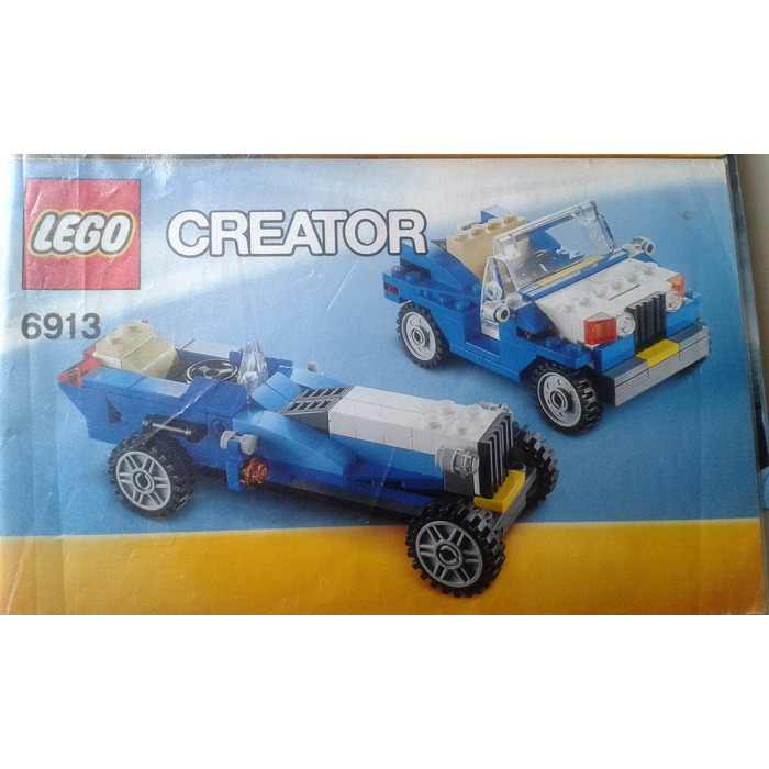 COMPLETE WITH INSTRUCTIONS CREATOR BLUE ROADSTER LEGO 6913 