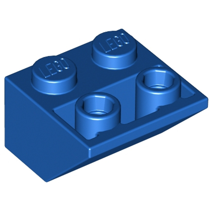 LEGO Azul Slope 2 x 2 (45°) Inverted con espaciador plano debajo (3660 ...