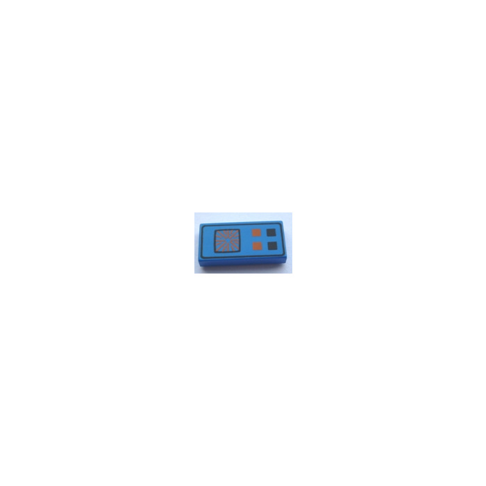 Lego Computer Tile LEGO Blue Tile 1 x 2 with Computer with Groove (80374 / 81147) | Brick Owl