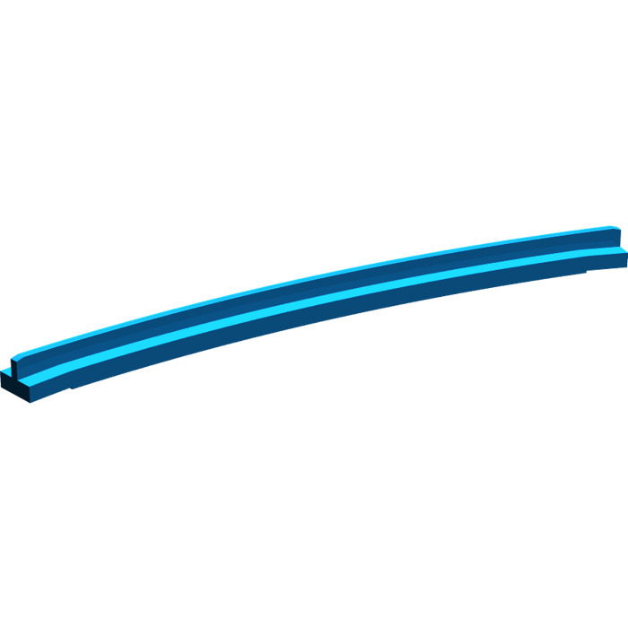 LEGO Blue Train Track Tapered Rail Curved Inside (3230)