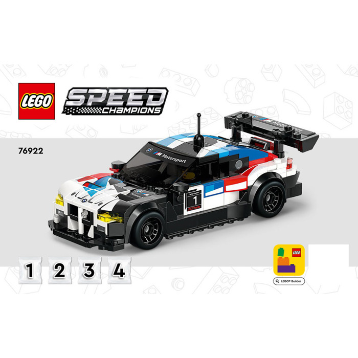 LEGO BMW M4 GT3 & BMW M Hybrid V8 Set 76922 Instructions Set | Brick ...