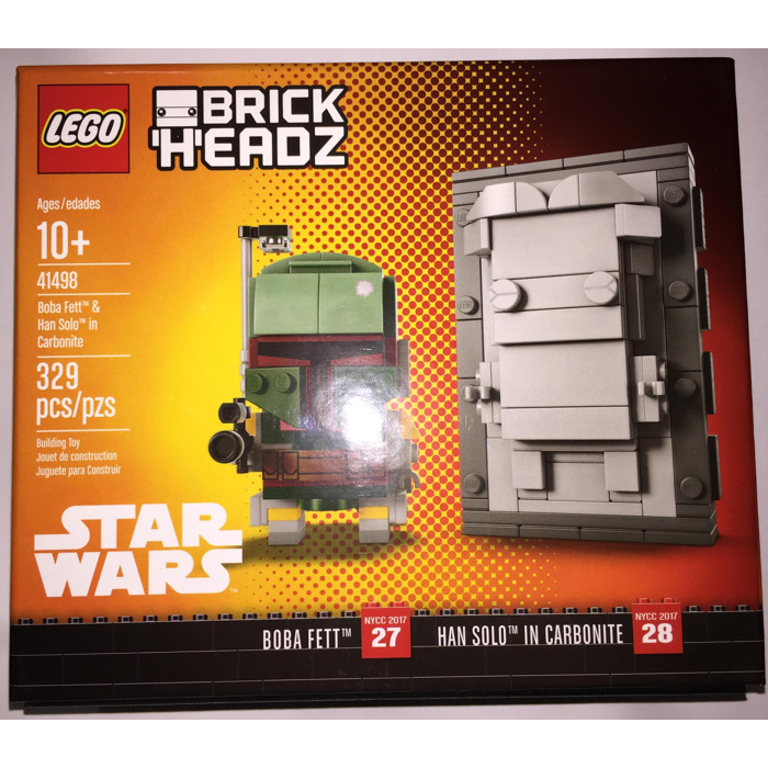 Lego Brickheadz - 41498 Boba Fett and Han Solo in Carbonite 3D model