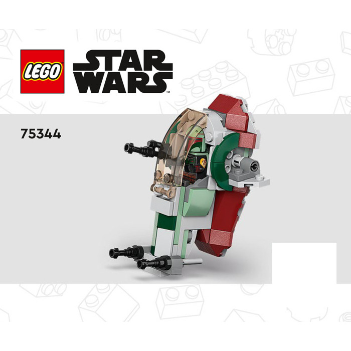 punktum Ja akavet LEGO Boba Fett's Starship Microfighter Set 75344 Instructions | Brick Owl -  LEGO Marketplace